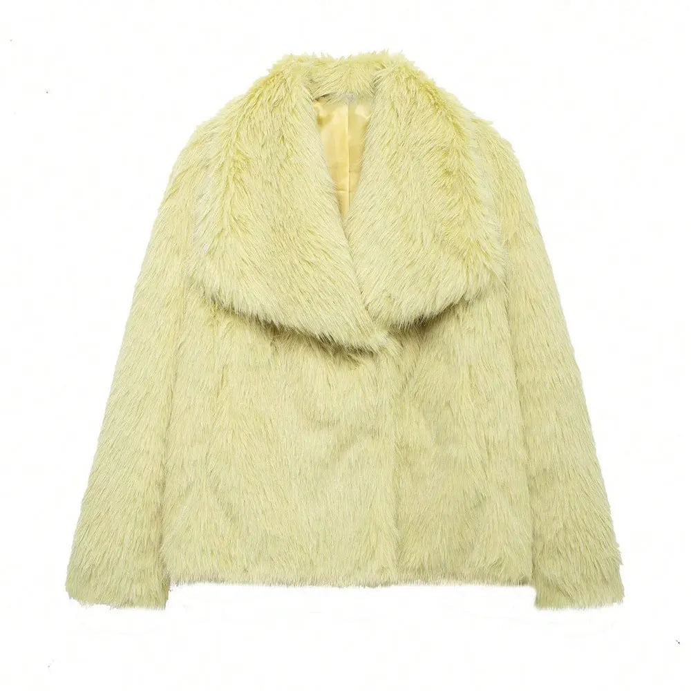 Veste à revers en fausse fourrure HH LuxeFur™ – Chaleur élégante pour l'Automne & l'Hiver 2025