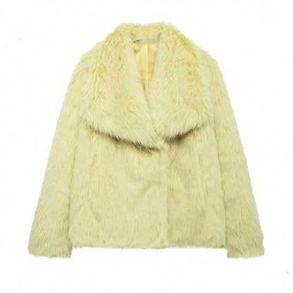 Veste à revers en fausse fourrure HH LuxeFur™ – Chaleur élégante pour l'Automne & l'Hiver 2025