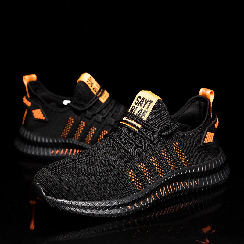 Men’s Flyknit Sneakers – Lightweight Breathable Casual Walking Shoes