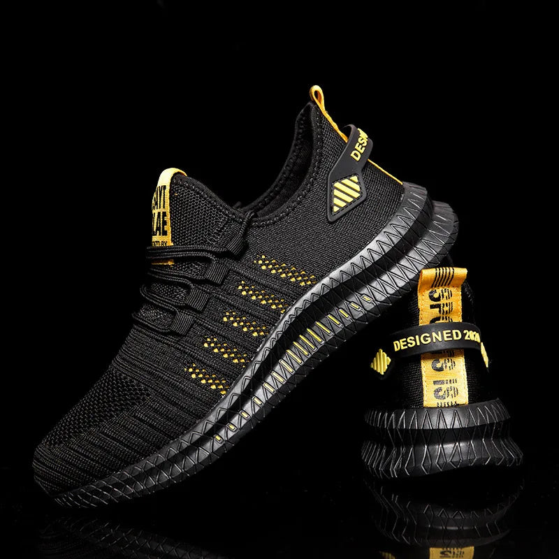 Men’s Flyknit Sneakers – Lightweight Breathable Casual Walking Shoes
