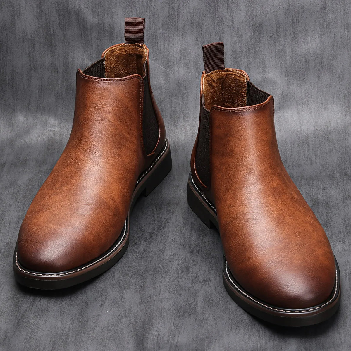 Loom & Soul Men’s Retro Chelsea Boots – Classic Slip-On British Style Boots