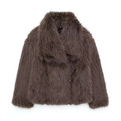Veste à revers en fausse fourrure HH LuxeFur™ – Chaleur élégante pour l'Automne & l'Hiver 2025