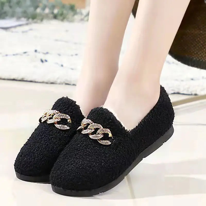 Pantoufles d'hiver en velours côtelé Rollstep™ – Chaussons d'intérieur chauds doublés en polaire pour hommes et femmes