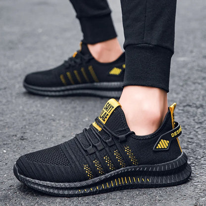 Men’s Flyknit Sneakers – Lightweight Breathable Casual Walking Shoes