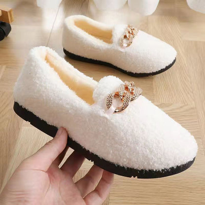 Pantoufles d'hiver en velours côtelé Rollstep™ – Chaussons d'intérieur chauds doublés en polaire pour hommes et femmes