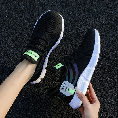Men’s Lace-Up Mesh Sneakers – Lightweight Breathable Casual Walking Shoes