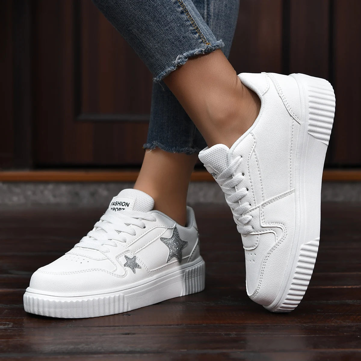 Loom & Soul YRZL Unisex Sports Sneakers – Breathable Thick Sole Comfort