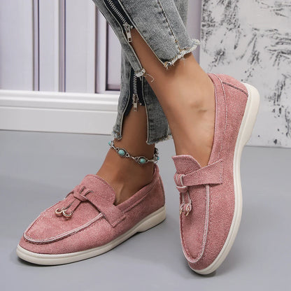 Mocassins en coton à enfiler pour femmes – Ballerines légères et décontractées pour le quotidien