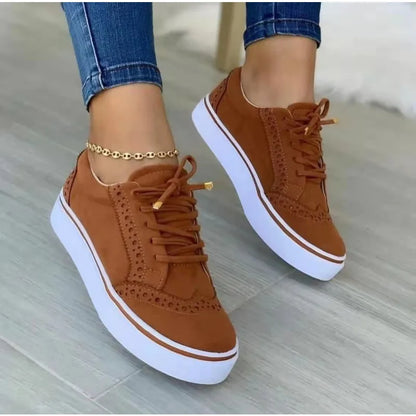 Baskets basses vulcanisées Loom & Soul pour femme – Chaussures plates décontractées et polyvalentes