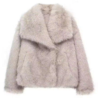 Veste à revers en fausse fourrure HH LuxeFur™ – Chaleur élégante pour l'Automne & l'Hiver 2025