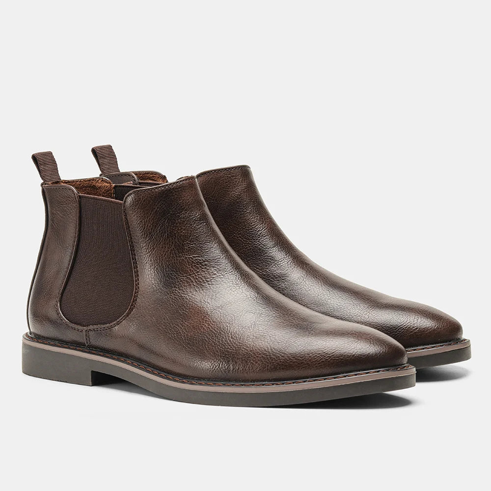 Loom & Soul Men’s Retro Chelsea Boots – Classic Slip-On British Style Boots