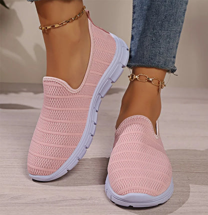 AirFlex Slip-On Sneakers – Women’s Lightweight Mesh Comfort Shoes | Breathable Casual Footwear for Everyday Wear