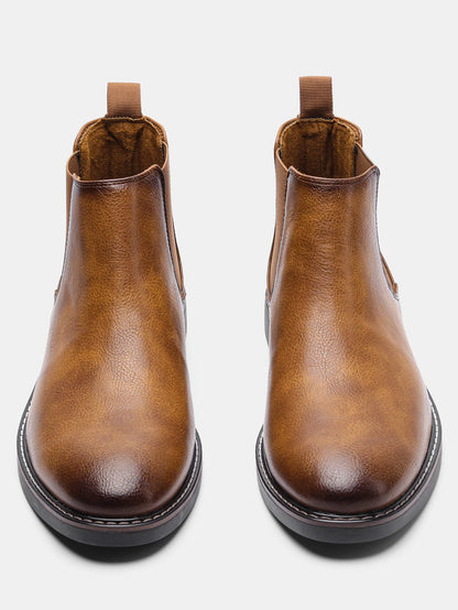 Loom & Soul Men’s Retro Chelsea Boots – Classic Slip-On British Style Boots
