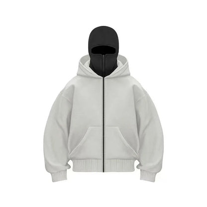 Sweat à Capuche Zippé Homme Automne Hiver – Veste Décontractée Chaude Streetwear