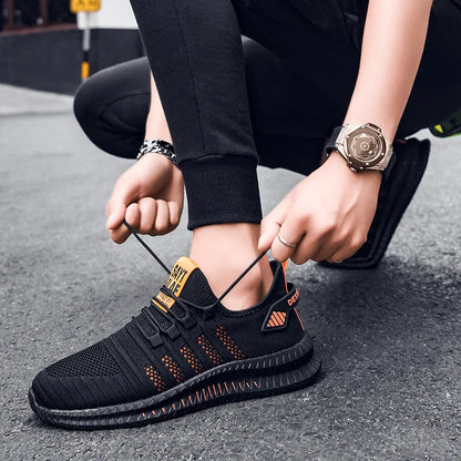 Men’s Flyknit Sneakers – Lightweight Breathable Casual Walking Shoes