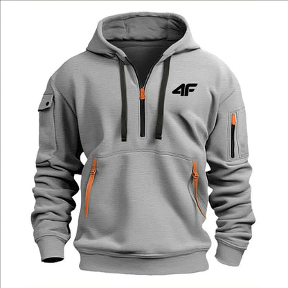 Sweat à capuche épais d'hiver pour homme – Coupe ample, imprimé, streetwear sportif