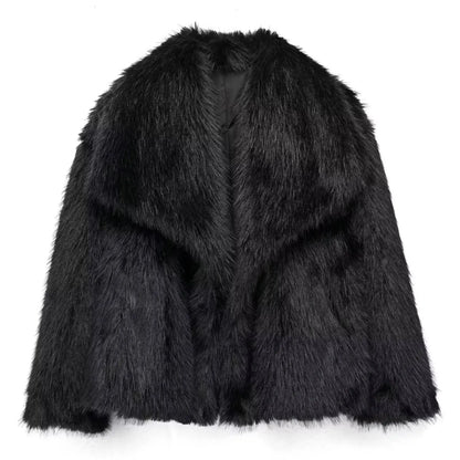 Veste à revers en fausse fourrure HH LuxeFur™ – Chaleur élégante pour l'Automne & l'Hiver 2025
