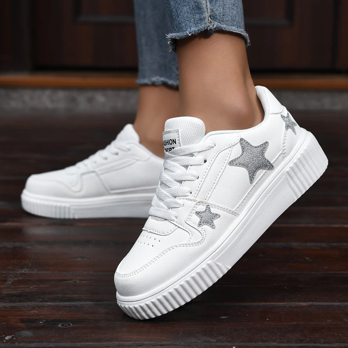 Loom & Soul YRZL Unisex Sports Sneakers – Breathable Thick Sole Comfort