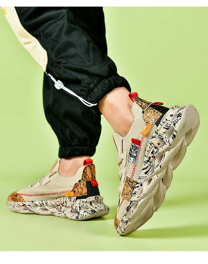 Men’s Breathable Mesh Sneakers – Lightweight Casual Sports Running Shoes