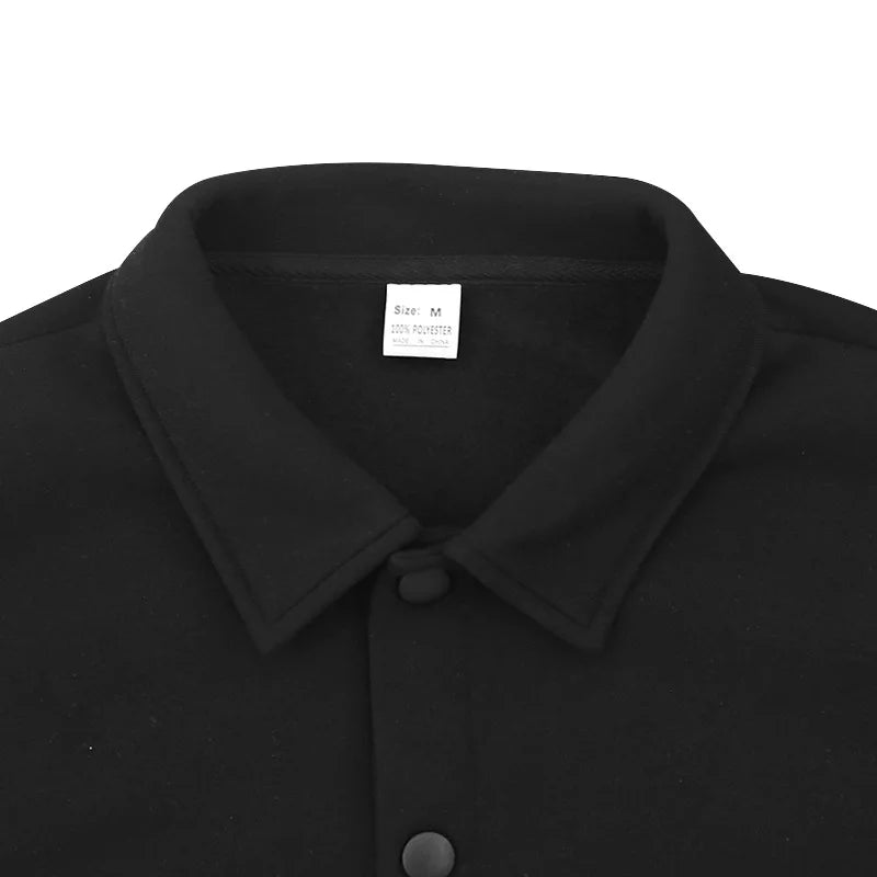 Loom & Soul Men’s Winter Fleece Lapel Jacket – Slim Fit Single-Breasted Coat