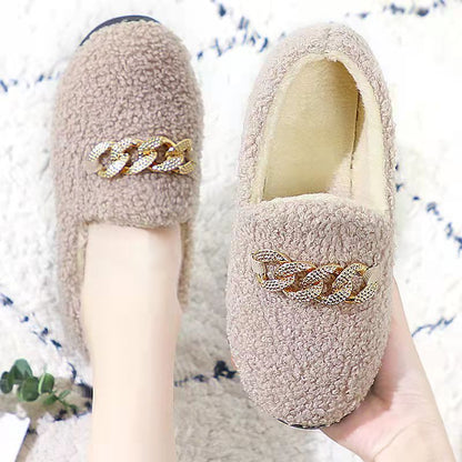 Pantoufles d'hiver en velours côtelé Rollstep™ – Chaussons d'intérieur chauds doublés en polaire pour hommes et femmes