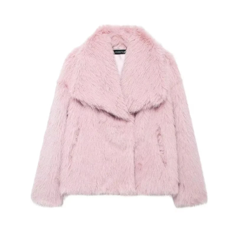 Veste à revers en fausse fourrure HH LuxeFur™ – Chaleur élégante pour l'Automne & l'Hiver 2025