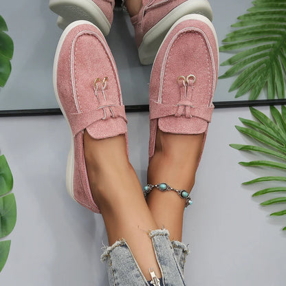 Mocassins en coton à enfiler pour femmes – Ballerines légères et décontractées pour le quotidien