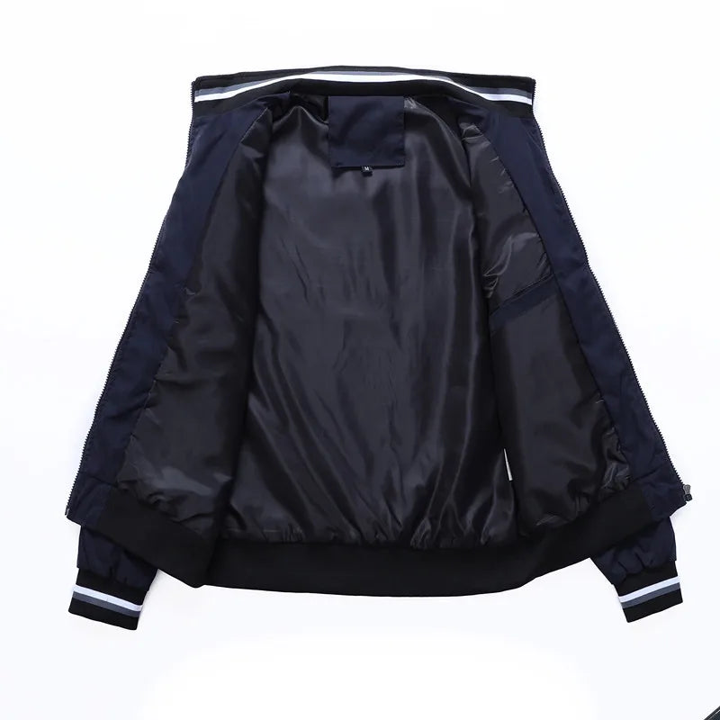 Blouson Aviateur Imperméable Homme Loom & Soul – Coupe-Vent Col Montant