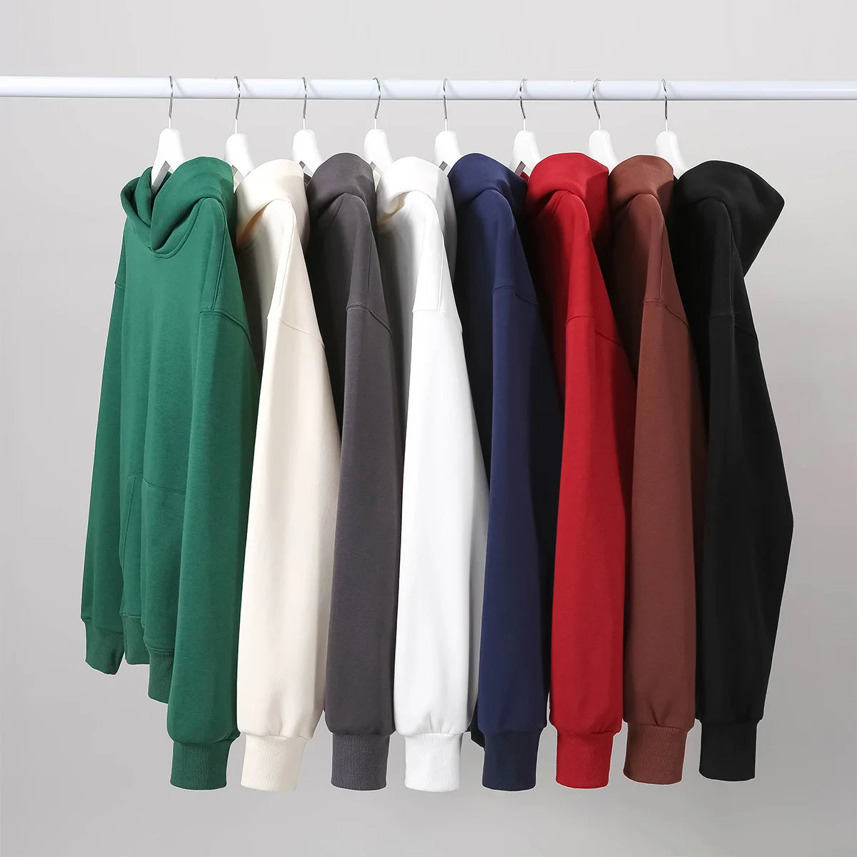 Sweat à capuche épais en molleton pour homme – Coton épais à enfiler, décontracté, style streetwear