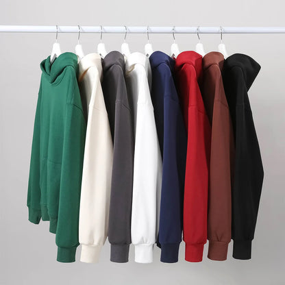 Sweat à capuche épais en molleton pour homme – Coton épais à enfiler, décontracté, style streetwear