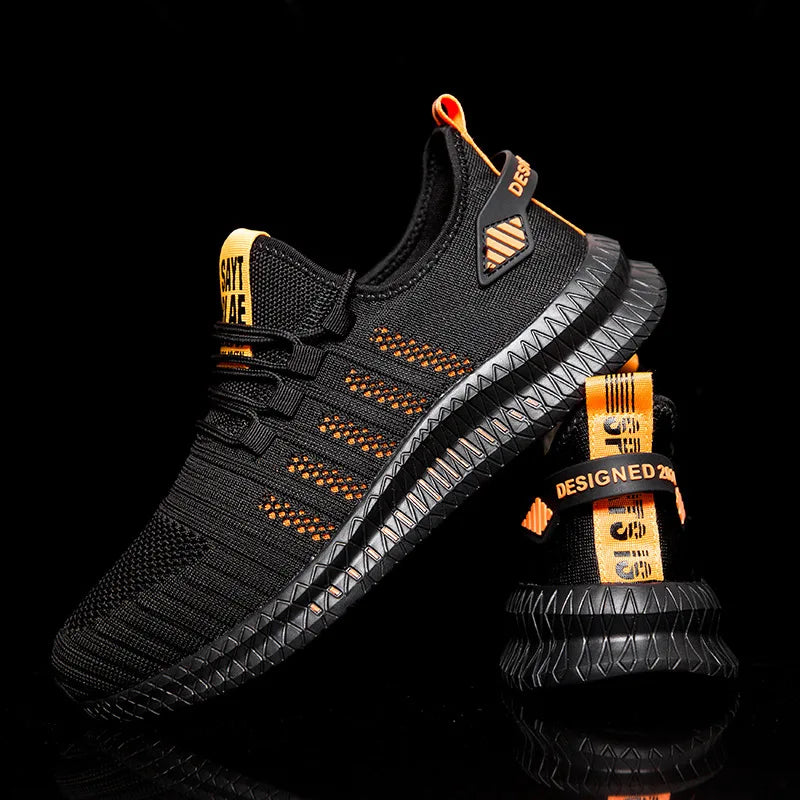 Men’s Flyknit Sneakers – Lightweight Breathable Casual Walking Shoes