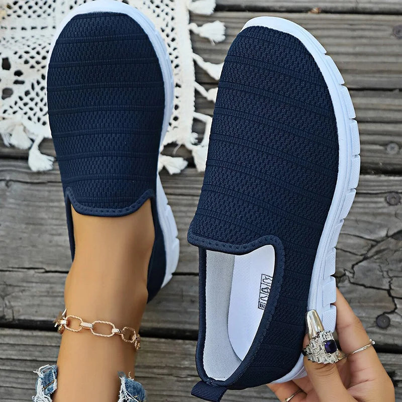 AirFlex Slip-On Sneakers – Women’s Lightweight Mesh Comfort Shoes | Breathable Casual Footwear for Everyday Wear