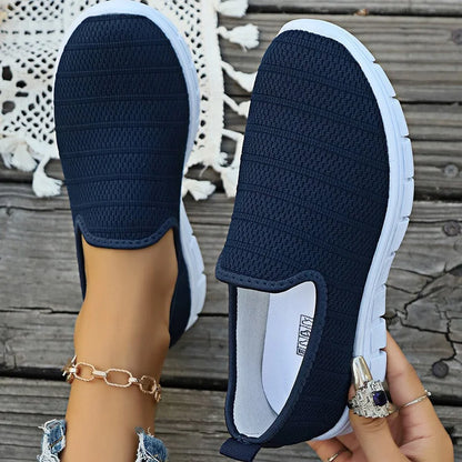 AirFlex Slip-On Sneakers – Women’s Lightweight Mesh Comfort Shoes | Breathable Casual Footwear for Everyday Wear