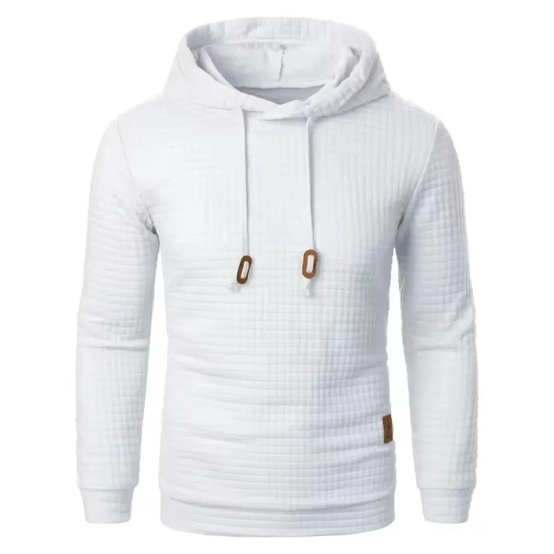 Men’s Solid Color Casual Hoodie – Lightweight Fleece Pullover for Everyday Wear