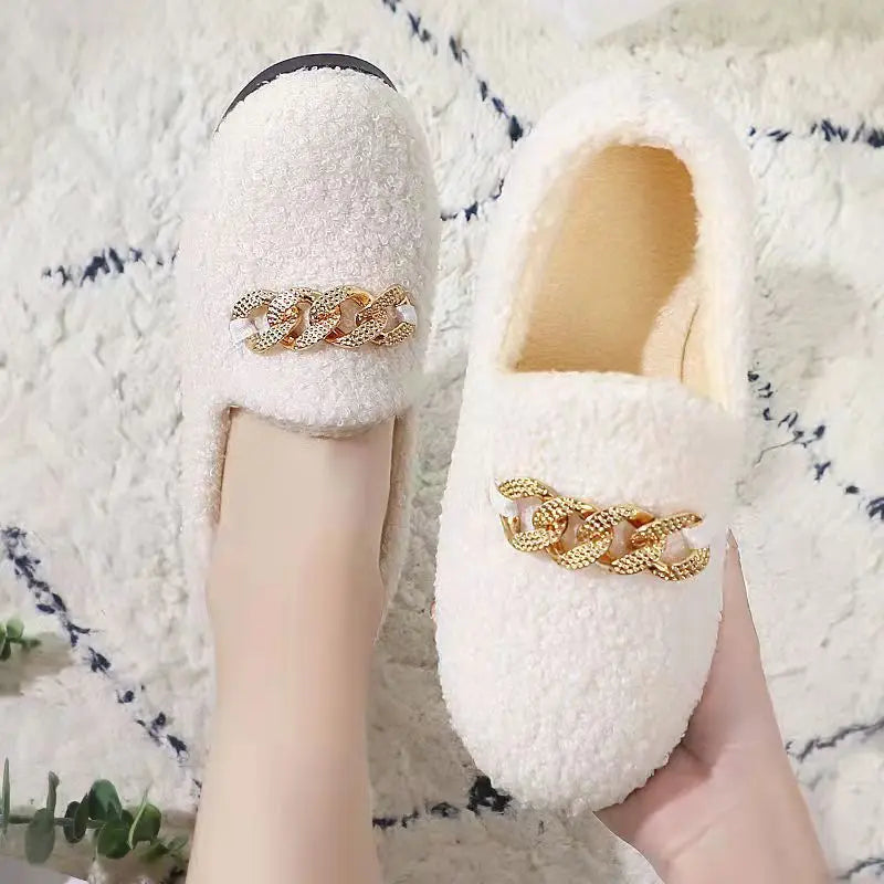 Pantoufles d'hiver en velours côtelé Rollstep™ – Chaussons d'intérieur chauds doublés en polaire pour hommes et femmes