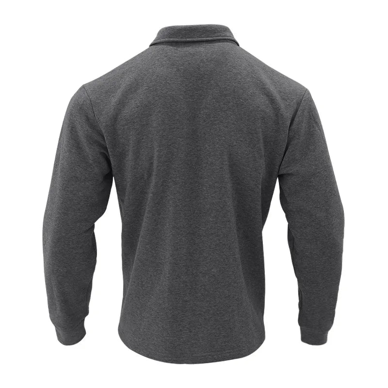 Loom & Soul Men’s Winter Fleece Lapel Jacket – Slim Fit Single-Breasted Coat