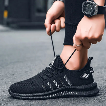 Men’s Flyknit Sneakers – Lightweight Breathable Casual Walking Shoes
