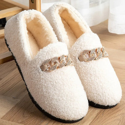 Pantoufles d'hiver en velours côtelé Rollstep™ – Chaussons d'intérieur chauds doublés en polaire pour hommes et femmes