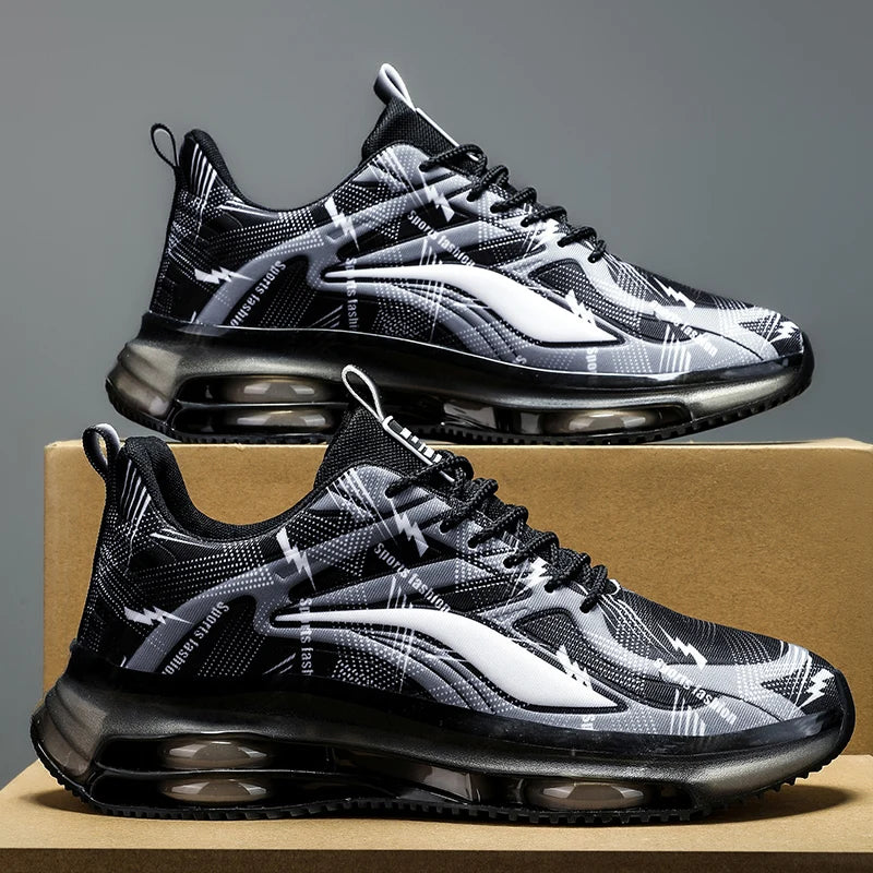 Baskets respirantes en maille AEROMAX™ 6069 pour hommes | Baskets patchwork légères pour tenues décontractées et sportives
