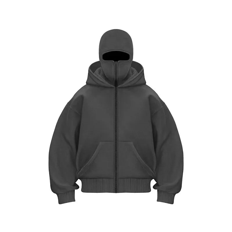 Sweat à Capuche Zippé Homme Automne Hiver – Veste Décontractée Chaude Streetwear