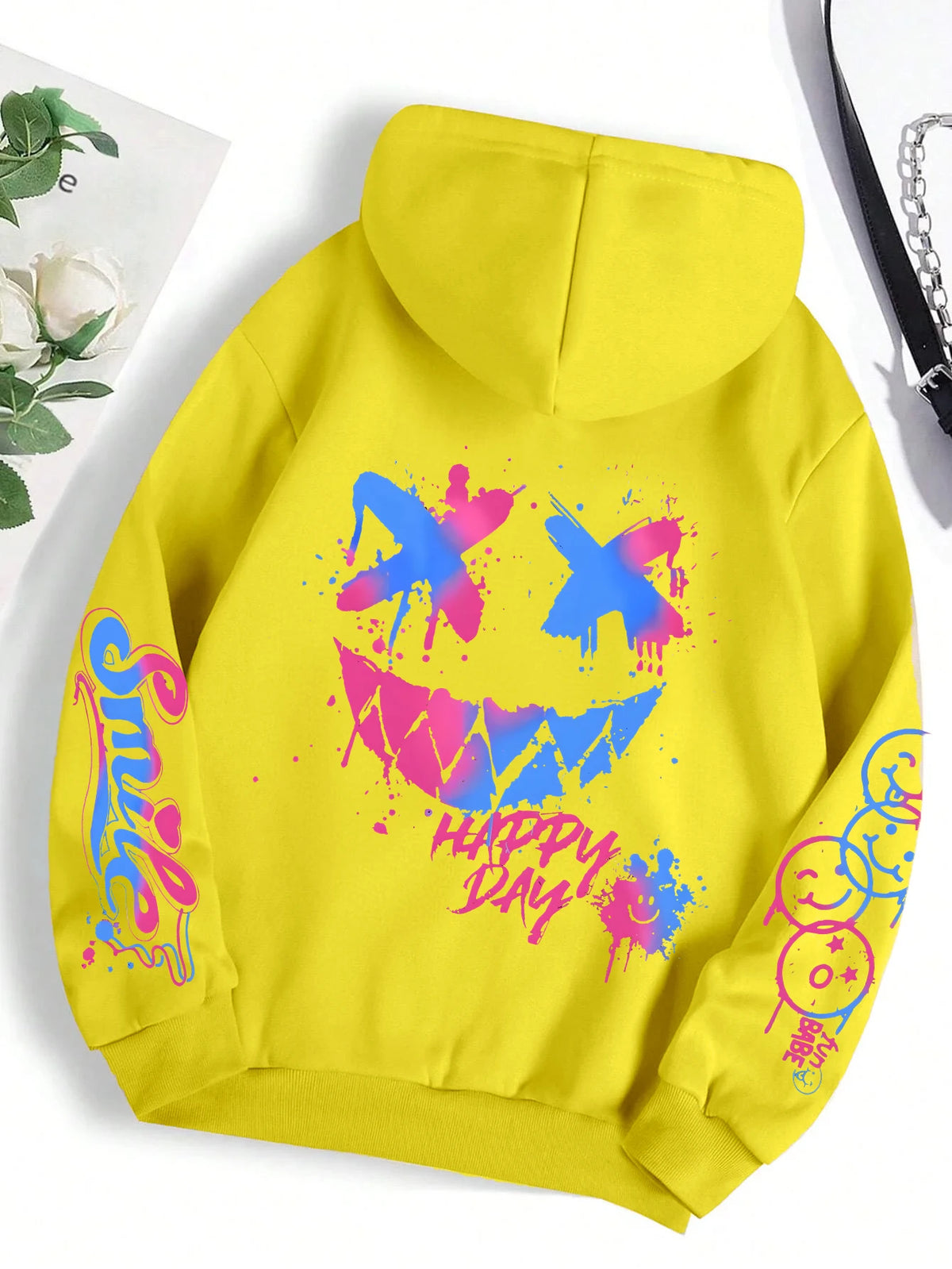 Women’s Fleece Pullover Hoodie – Warm Winter Casual Print Hooded Sweatshirt S-XXL
