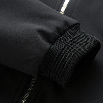 Loom & Soul Men’s Slim Fit Bomber Jacket – Lightweight Windbreaker Baseball Coat
