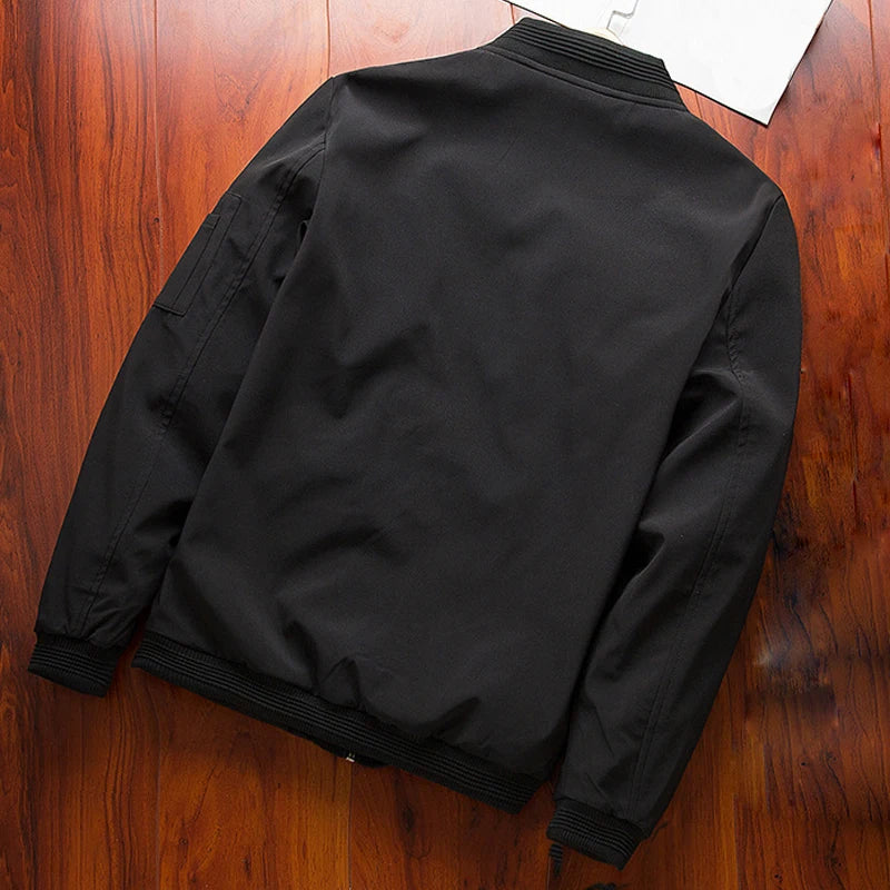 Loom & Soul Men’s Slim Fit Bomber Jacket – Lightweight Windbreaker Baseball Coat