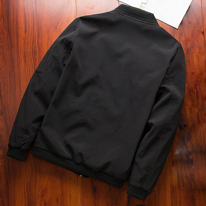 Loom & Soul Men’s Slim Fit Bomber Jacket – Lightweight Windbreaker Baseball Coat