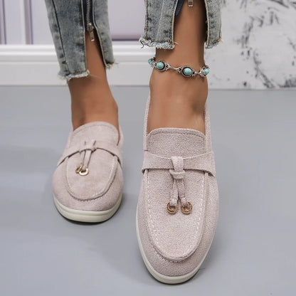 Mocassins en coton à enfiler pour femmes – Ballerines légères et décontractées pour le quotidien