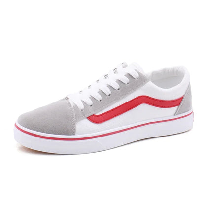 Baskets en toile à carreaux pour homme – Chaussures décontractées légères à lacets
