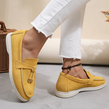 Mocassins en coton à enfiler pour femmes – Ballerines légères et décontractées pour le quotidien