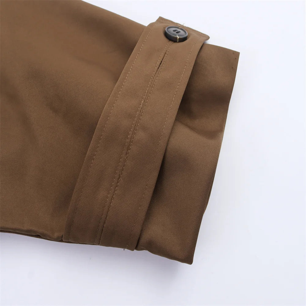 Veste à revers et capuche EleganceEase™ – Style automnal intemporel, confiance sans effort
