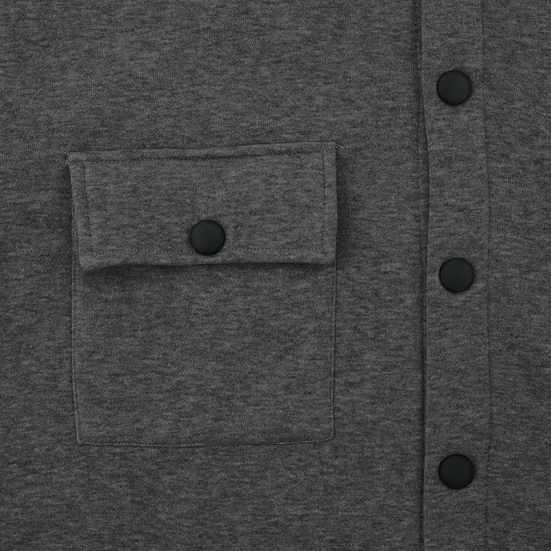 Loom & Soul Men’s Winter Fleece Lapel Jacket – Slim Fit Single-Breasted Coat
