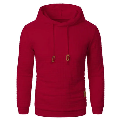 Men’s Solid Color Casual Hoodie – Lightweight Fleece Pullover for Everyday Wear